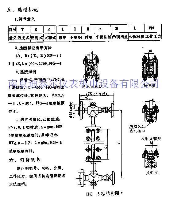 玻璃管液位计