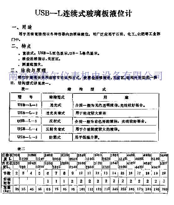 玻璃管液位计
