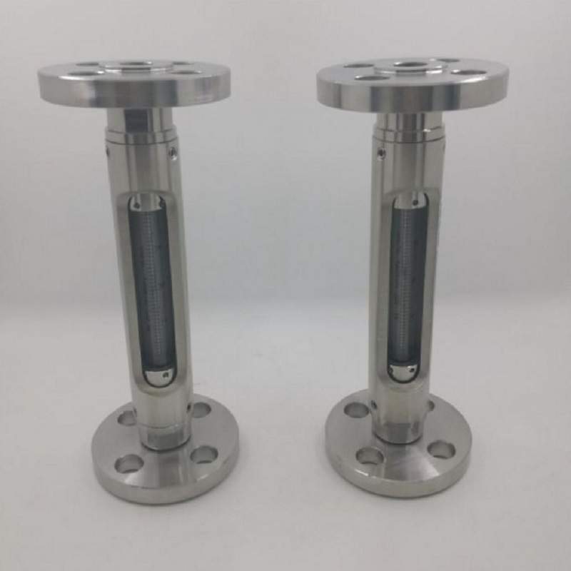 法兰型微小玻璃转子流量计,DN15法兰连接,不锈钢气体液体流量计