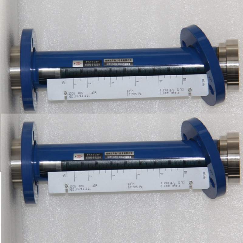 FA10-40引进流量计,DN40活动法兰连接,铝合金接头玻璃转子流量计