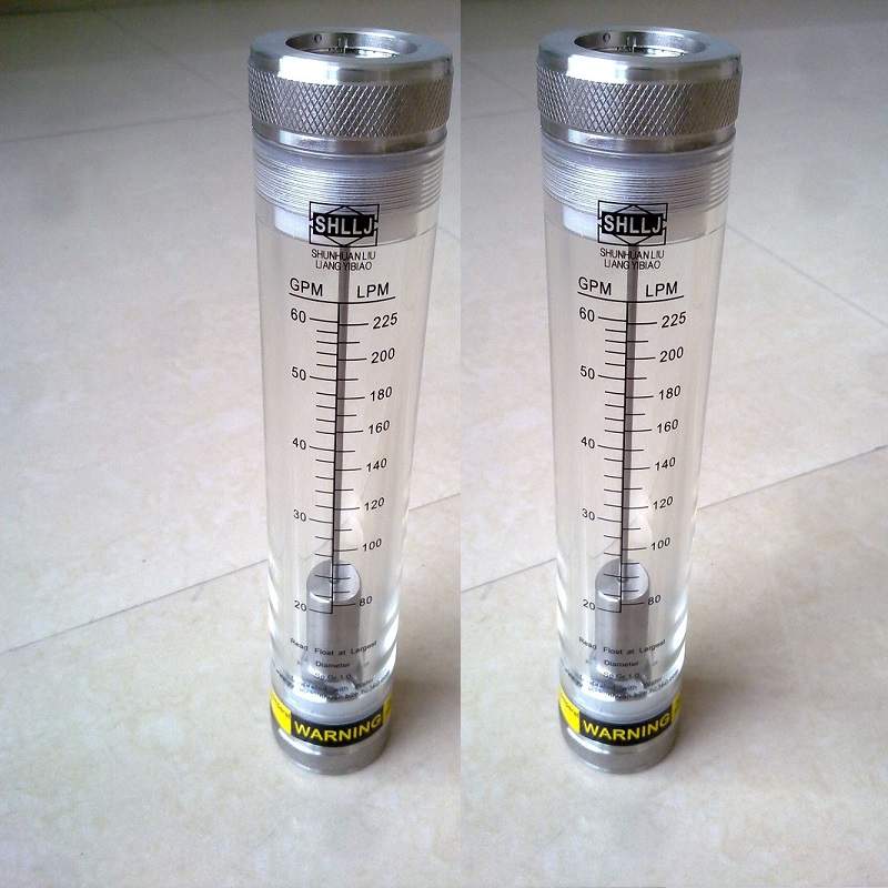 LZM-25G-F不锈钢有机管道流量计,有机玻璃,G1寸不锈钢螺纹流量计