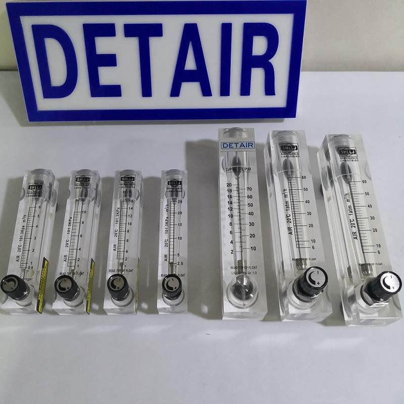 液体有机玻璃流量计,方型面板式安装,带调节阀或者不带阀流量计