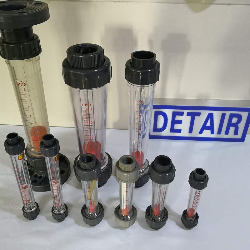小型塑料管流量计,水流量,0.6-6LPM,插口或螺纹型,185mm流量计