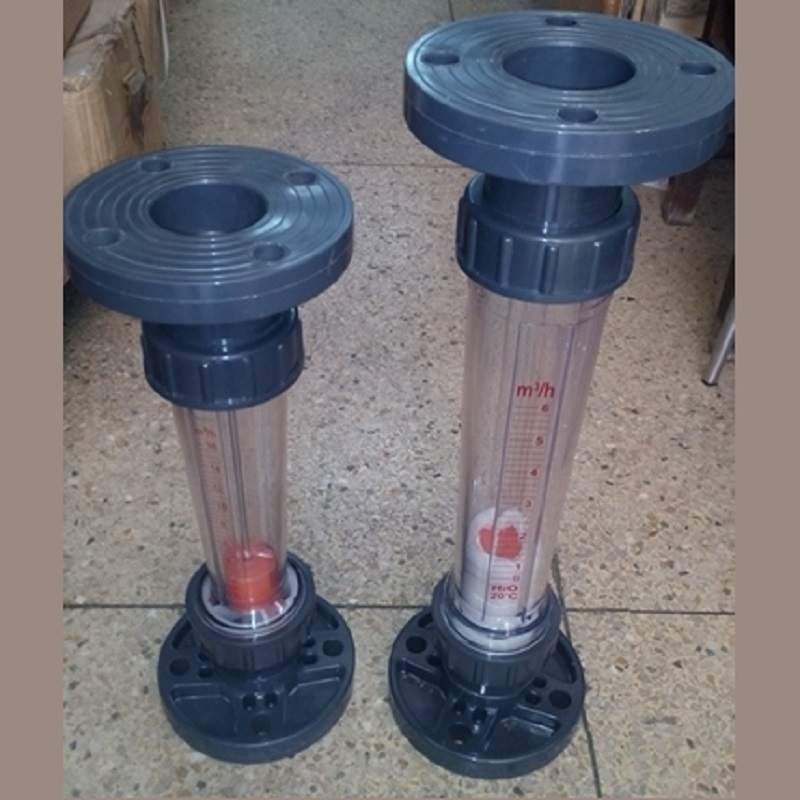 法兰式塑料管转子流量计LZB-65S,DN65法兰连接塑料管流量计