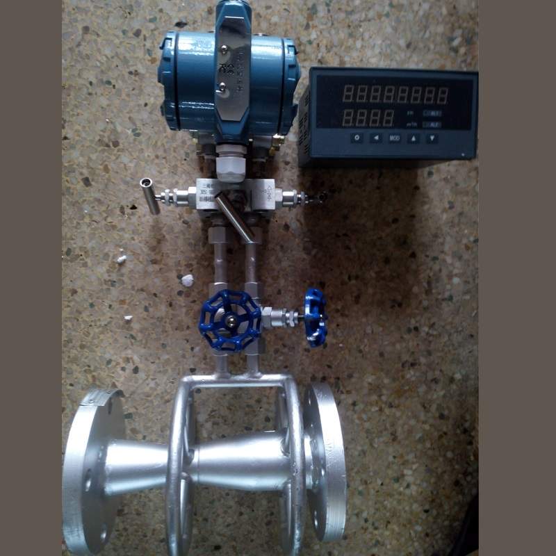 一体化文丘里流量计,碳钢,配套差压变送器,流量积算仪DN50流量计