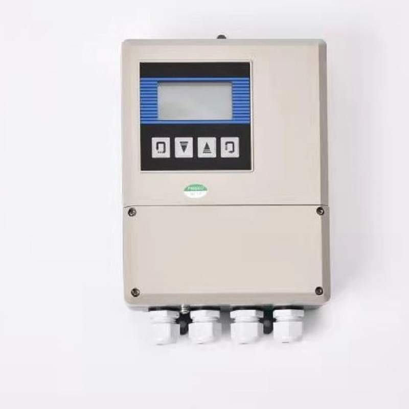 分体式电磁流量计 10m电缆 316L电极 衬四氟 方型表头 法兰流量计