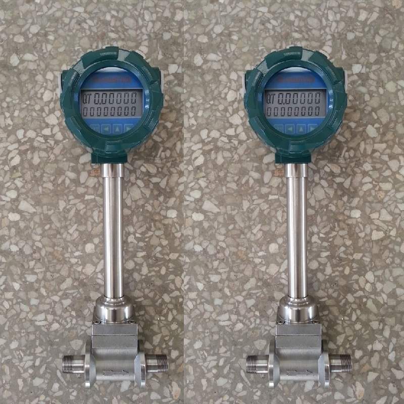 DN15智能涡街流量计LUGB-2401EP5 电池供电 现场显示 蒸汽流量计