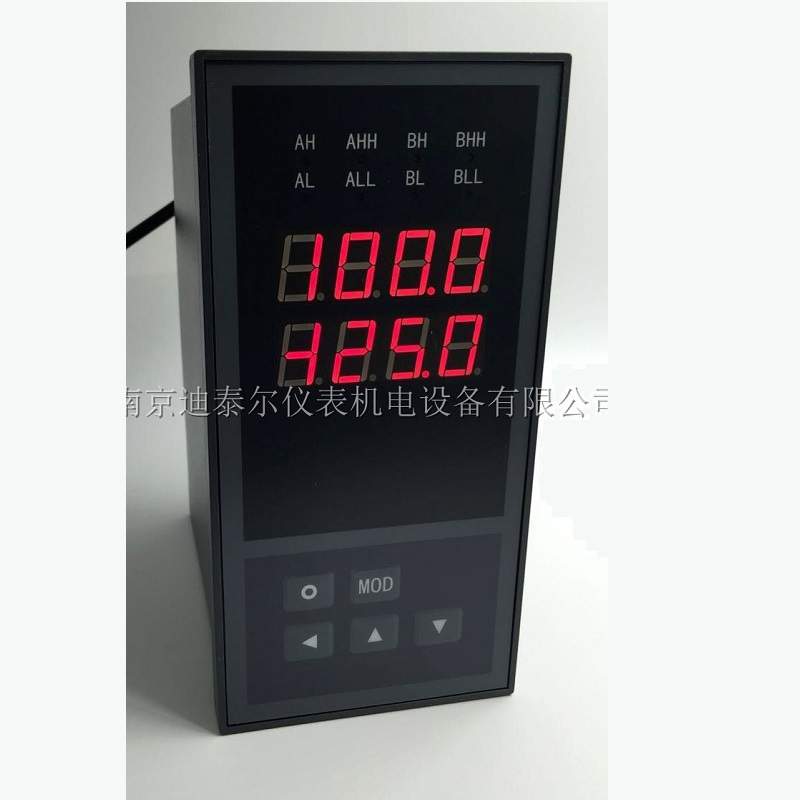 XSD2两通道仪表,差值,和值,平均值运算及比较,光柱等双通道数显仪