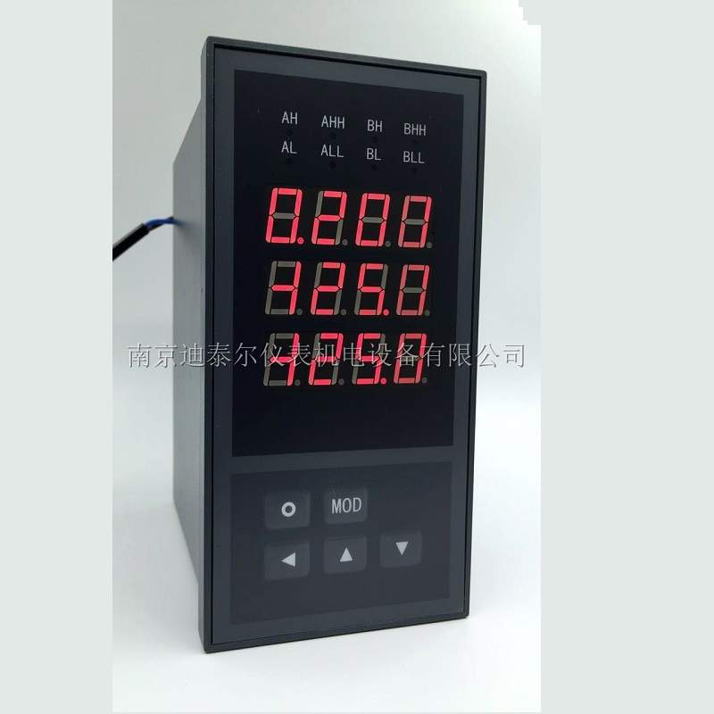 XSD3三通道智能仪表,功能型多种尺寸,可选通讯,变送,报警,打印