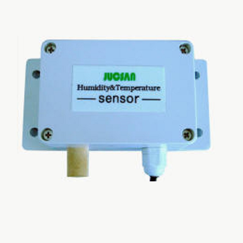 JCJ100BA温湿度传感器为壁挂式设计，变送器外壳密封防潮变送器