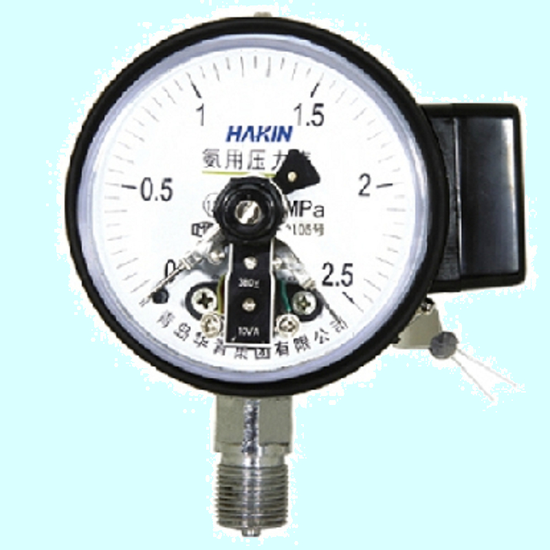 YAX-150型氨气电接点压力表 触点容量可选10VA 30VA 青岛华青仪表