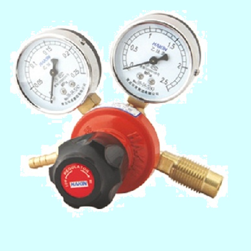 YQE-03II乙炔减压器 铜 双表头 4mpa 0.25mpa  青岛华青仪表