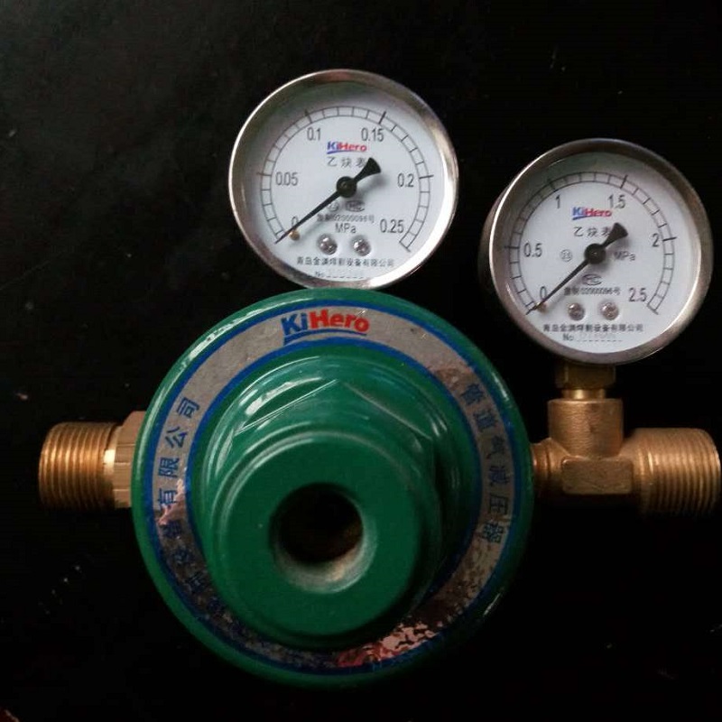 YQYG-09 管道减压器 氮气 氧气 乙炔 天然气等气体 全铜 大流量