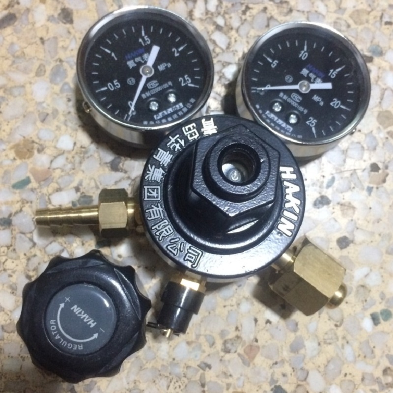 氮气减压器 YQD-09 分表2.5Mpa  总表25Mpa表头 青岛华青减压器