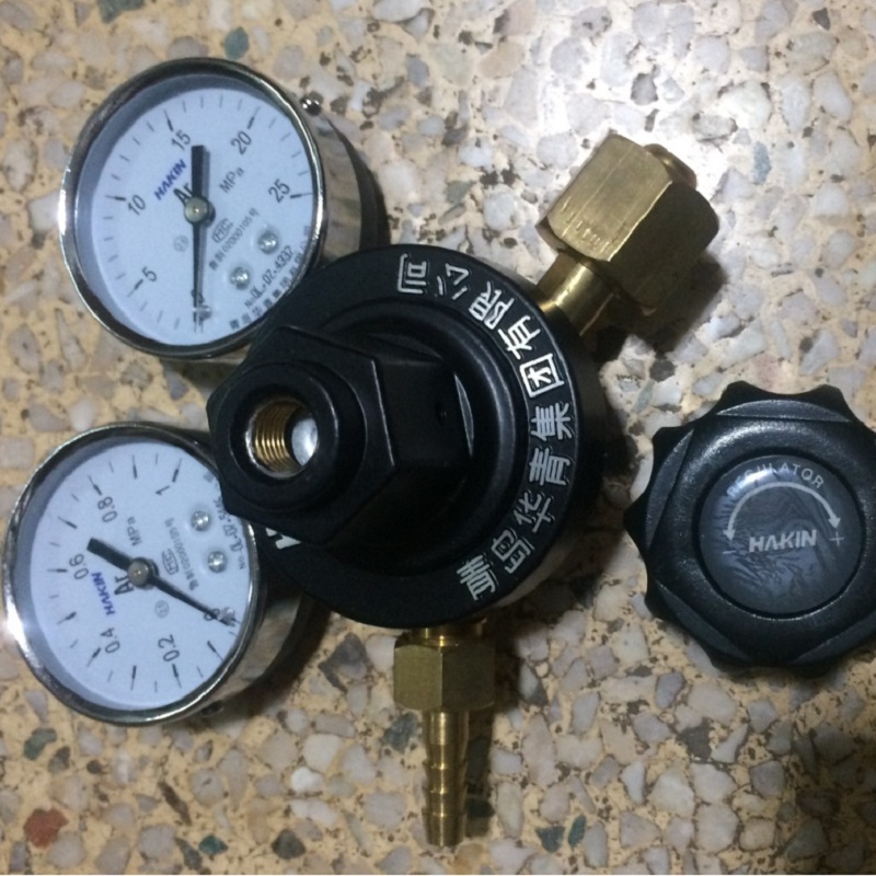 氩气减压器 YAr-6 分表1Mpa 总表25Mpa,全铜材质,青岛华青减压器