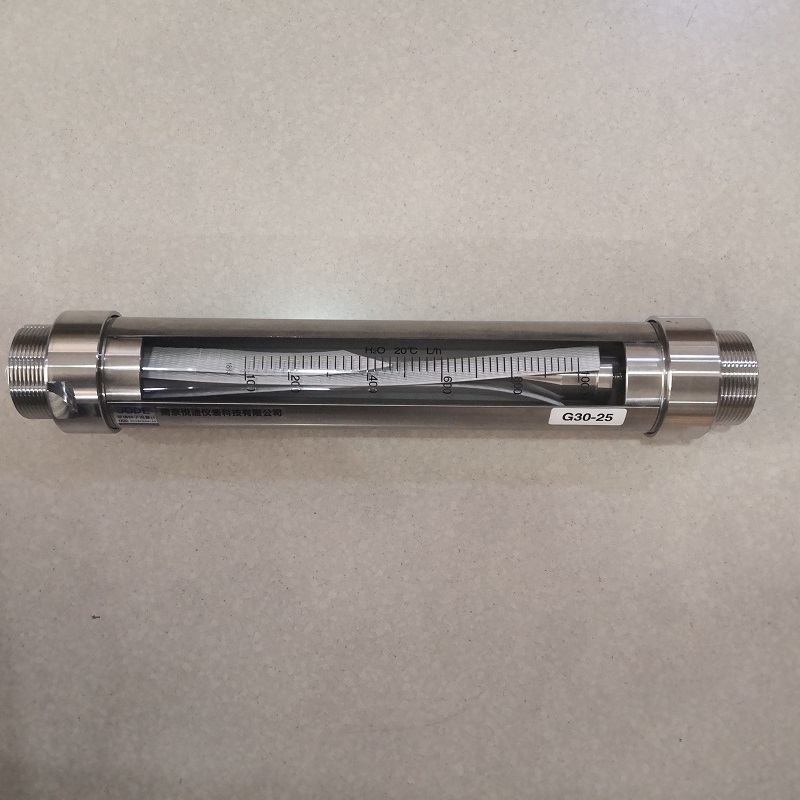 G30-25全不锈钢玻璃转子流量计 外螺纹连接不锈钢流量计