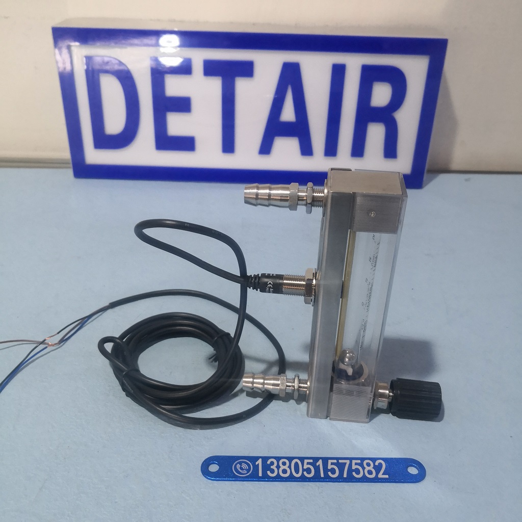 DK800-6FK不锈钢报警流量计 , 防腐玻璃管浮子流量计,开关信号报警流量计