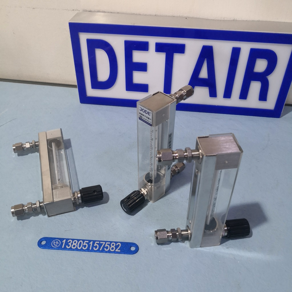 不锈钢卡套连接玻璃管浮子流量计,防腐型气体液体玻璃转子流量计