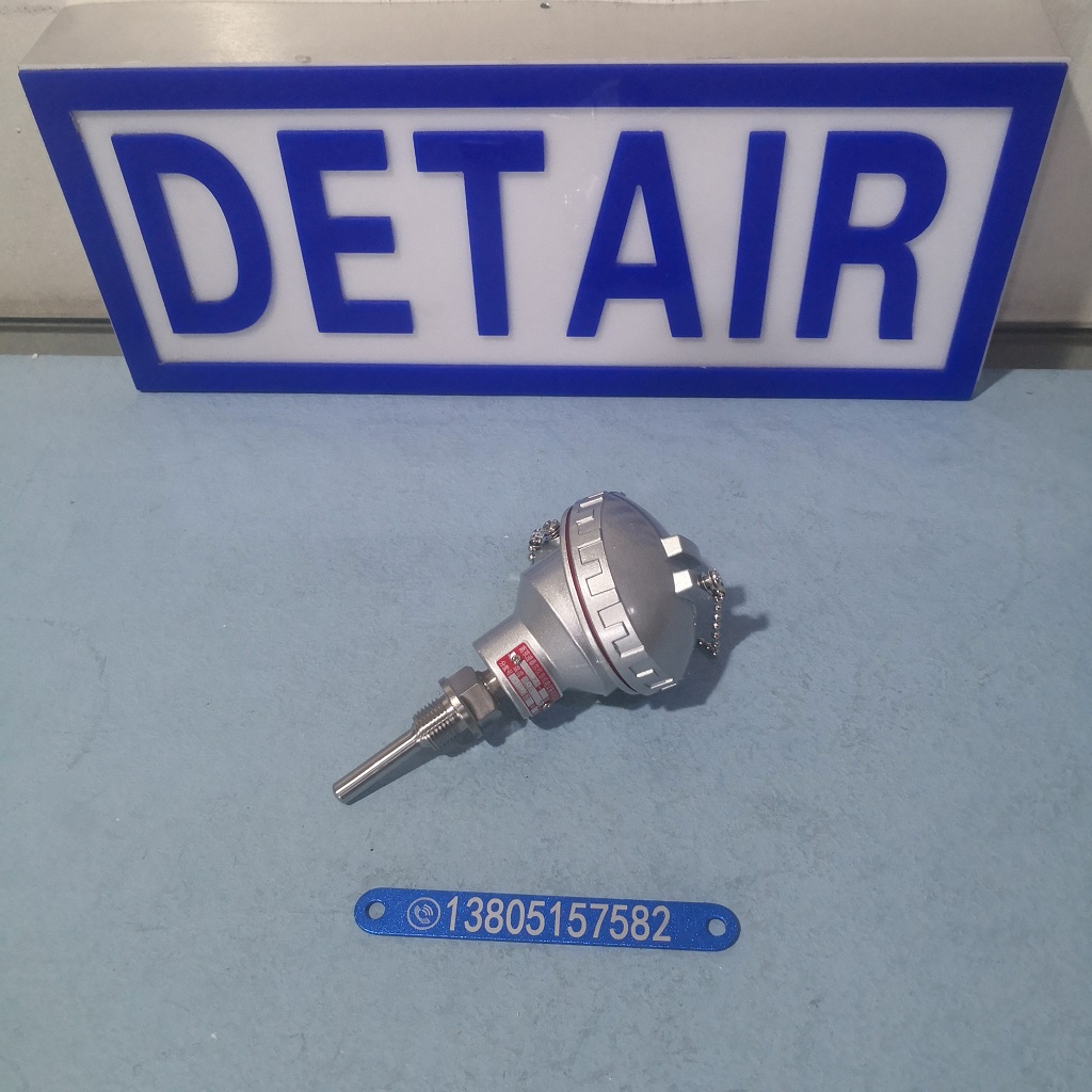 一体化温度变送器,4~20mA信号 不锈钢外螺纹不带现场显示温度变送器