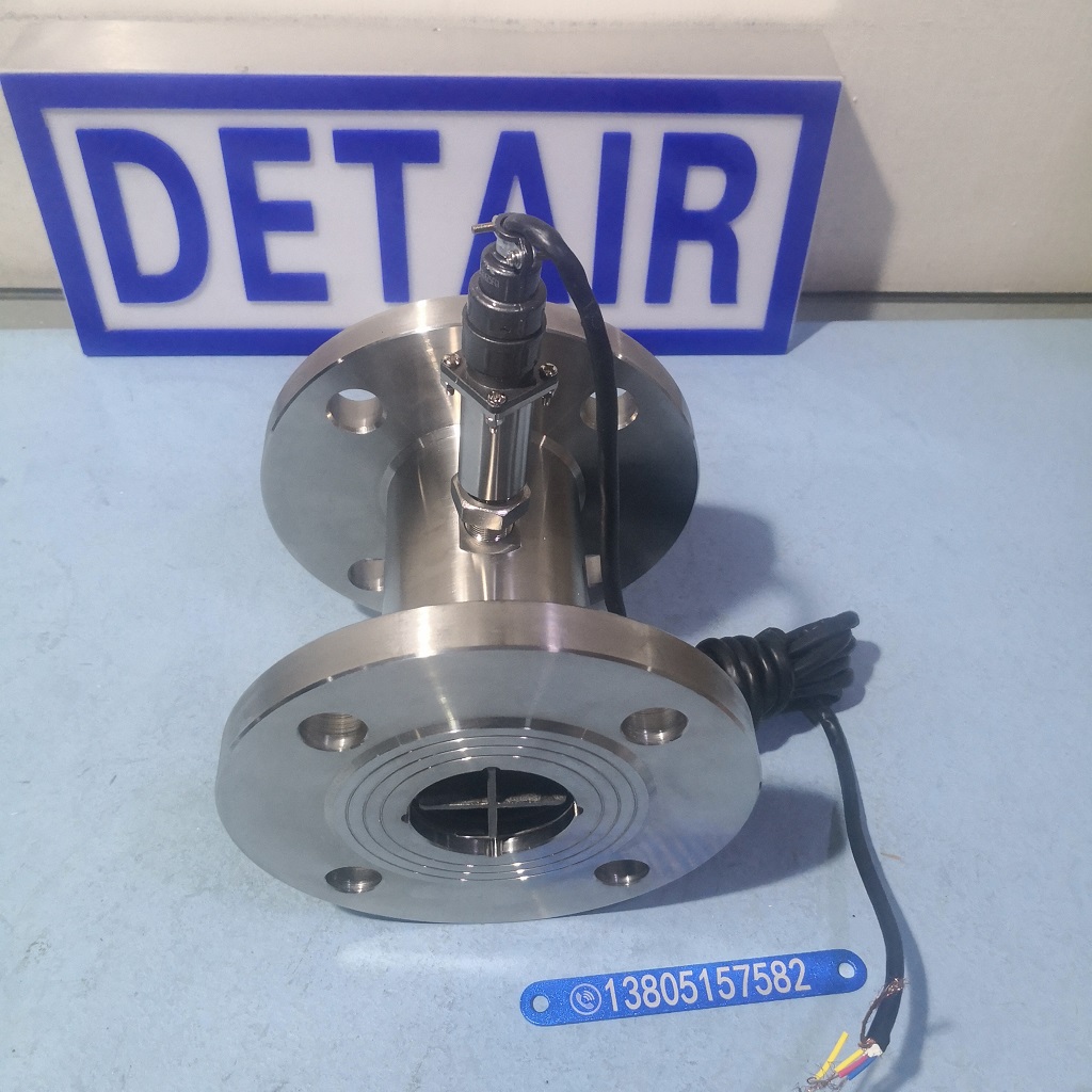 LWGY-50液体涡轮流量传感器,脉冲输出带连接线,不锈钢法兰,水流量计