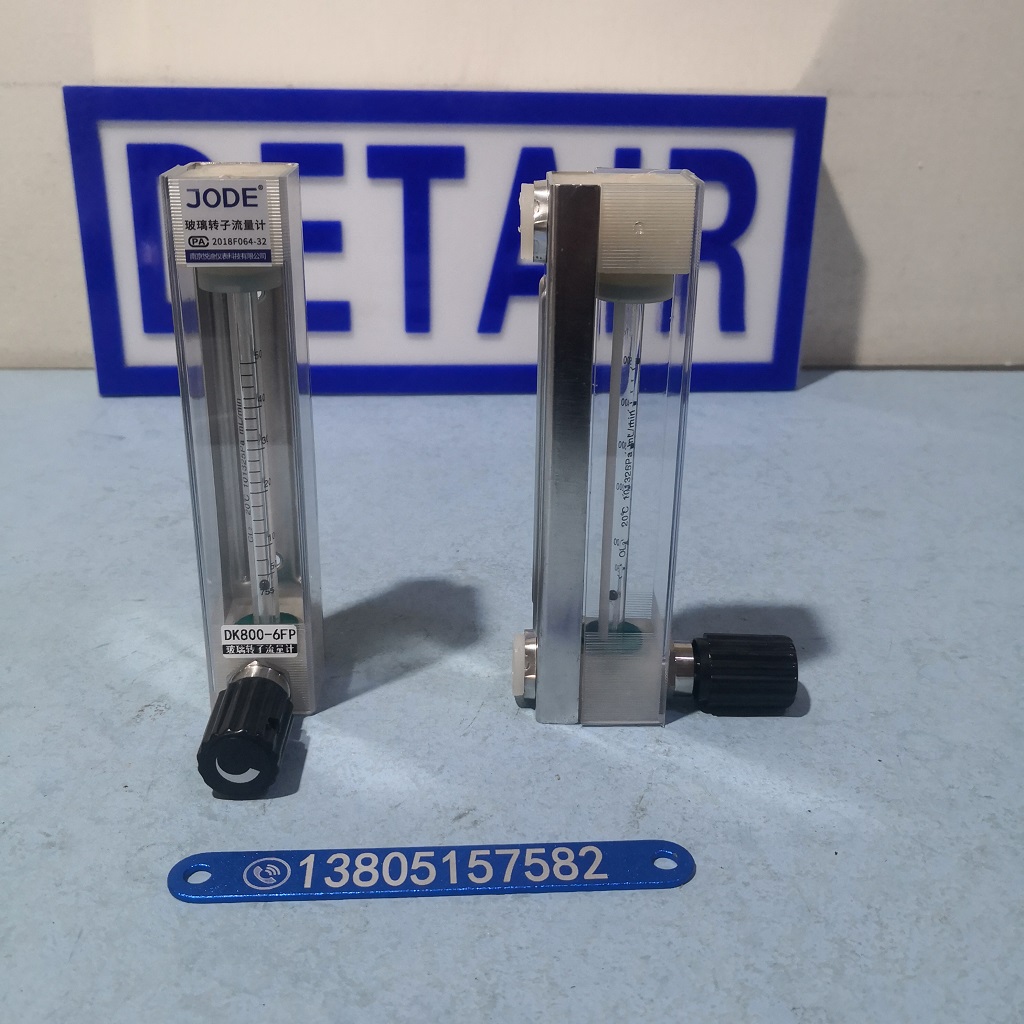 PVDF防腐玻璃转子流量计DK800-6FP ,NPT1/4内螺纹防腐玻璃管浮子流量计
