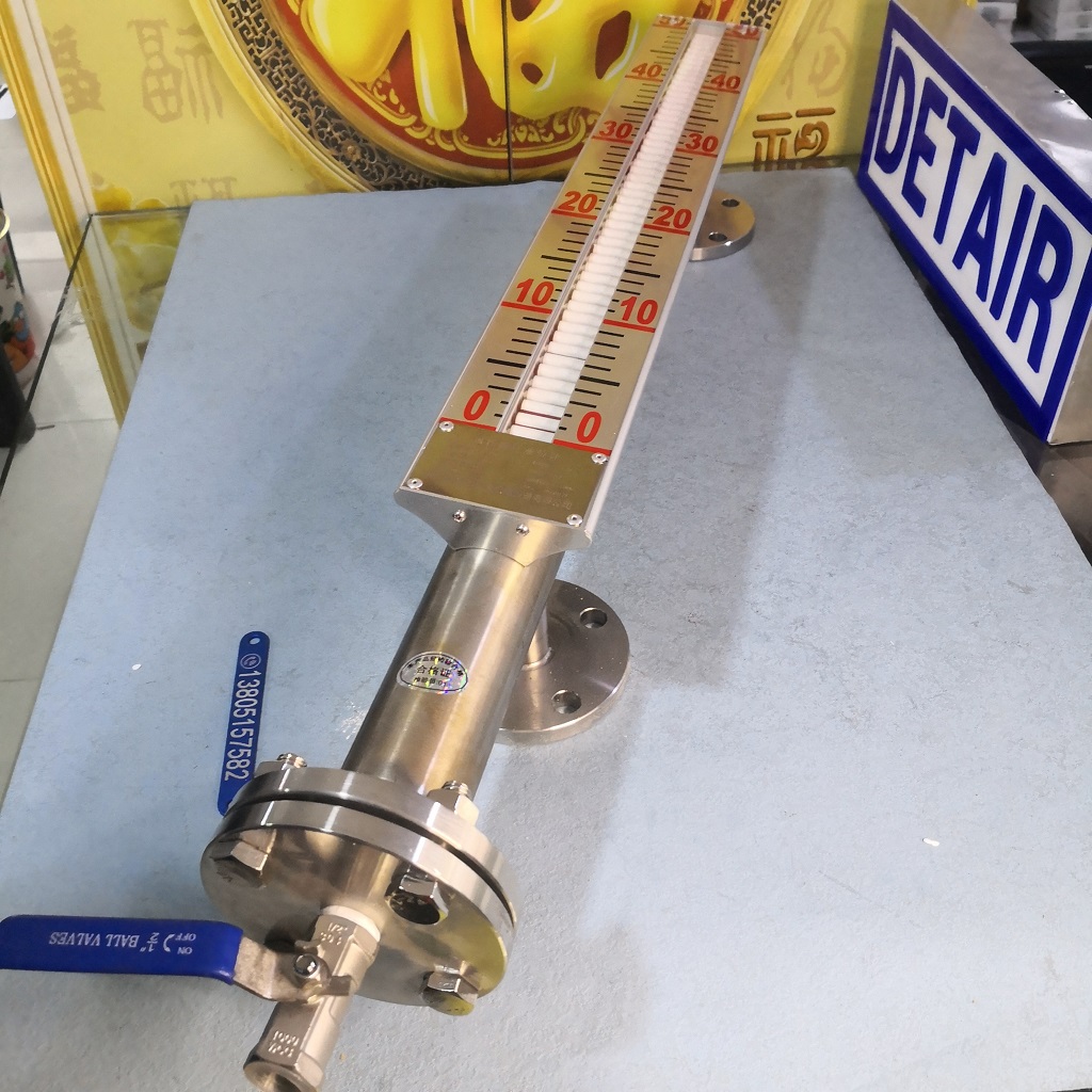 UHZ-519C不锈钢磁翻板液位计,双色磁敏显示磁性浮子液位计, 侧装顶装不锈钢浮子液位计