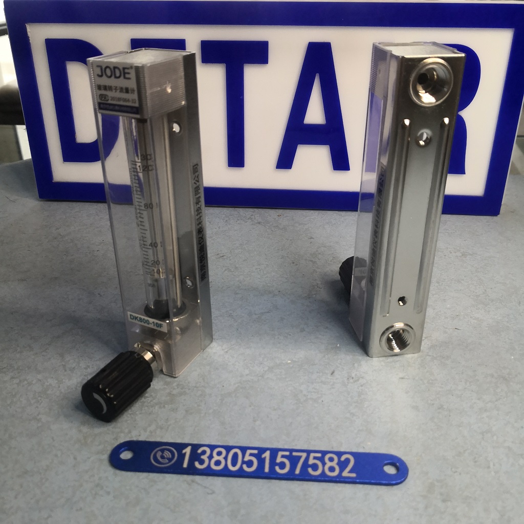 DK800-10F不锈钢316L流量计 不锈钢内螺纹NPT1/4防腐玻璃管浮子流量计