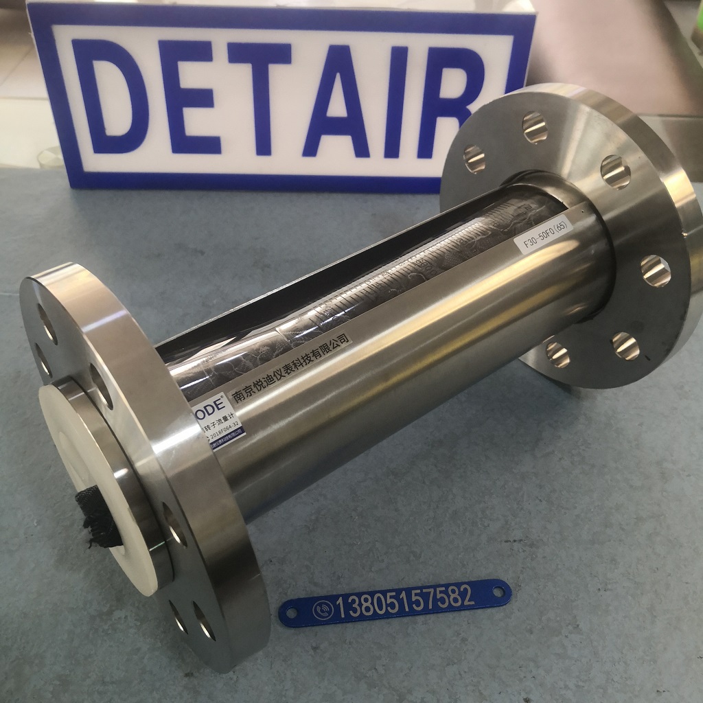 FA30F-65全不锈钢衬四氟玻璃转子流量计,DN65活动法兰,四氟流量计
