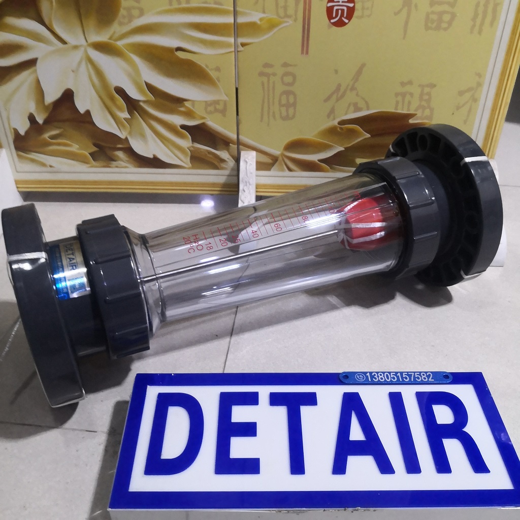 塑料管流量计LZB-100S/LZS-100,压力6kg温度60℃法兰式塑料管浮子流量计