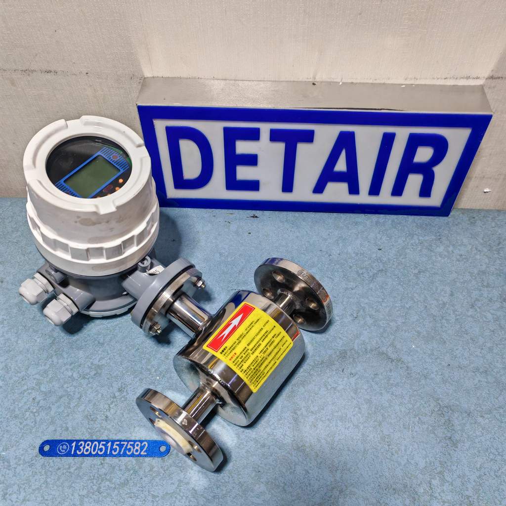 全不锈钢电磁流量计YDLD-DN10F,内衬四氟,不锈钢316L电极,精度0.5%,智能电磁流量计