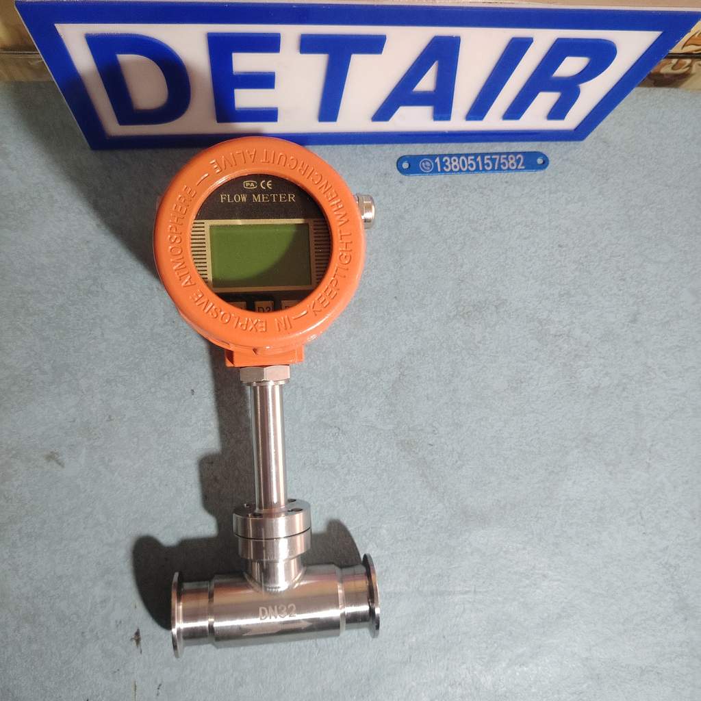 卫生型气体热式质量流量计YDRS-DN32W, 现场显示带信号输出不锈钢热式质量流量计