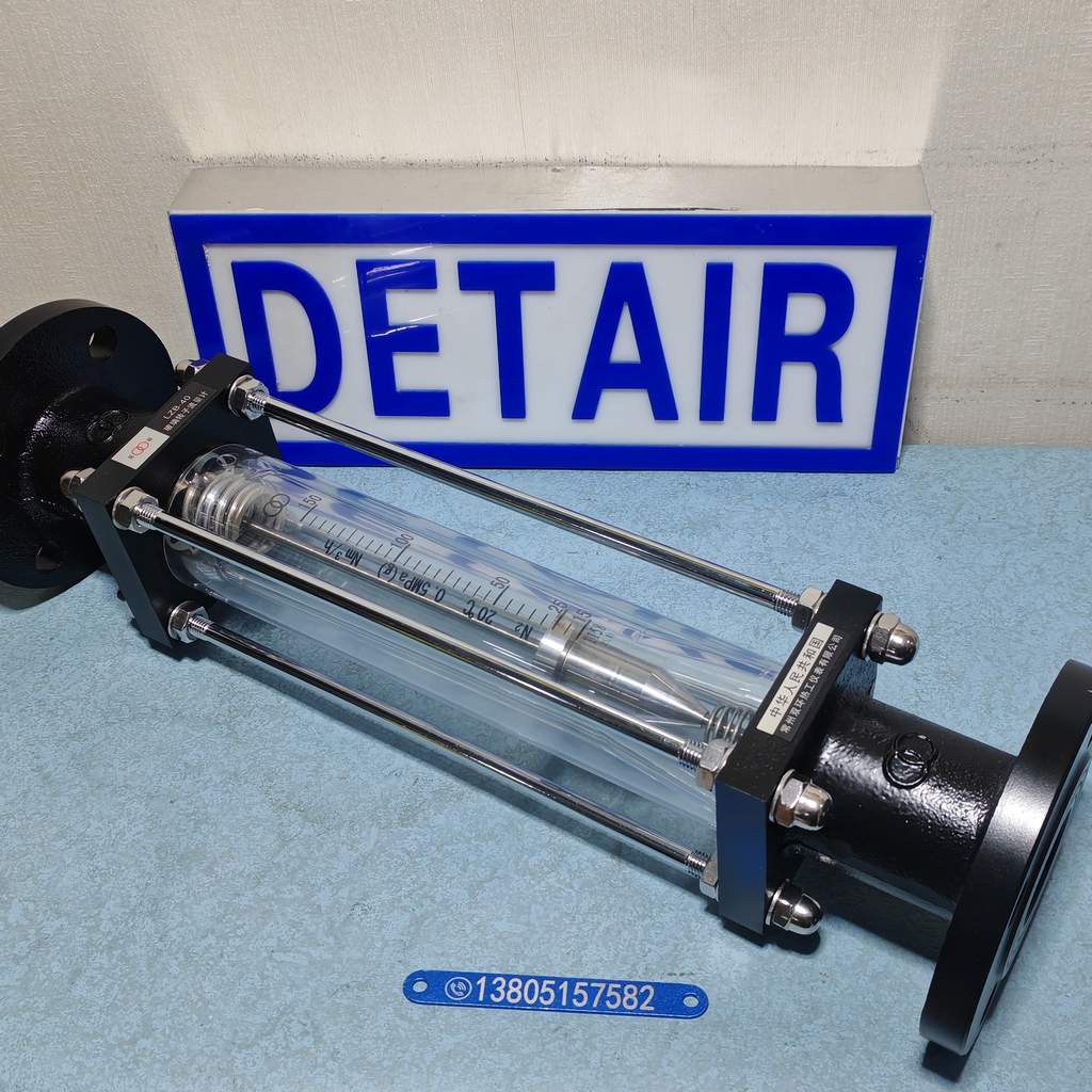 带弹簧玻璃转子流量计LZB-40,法兰式液体气体常州双环玻璃管浮子流量计