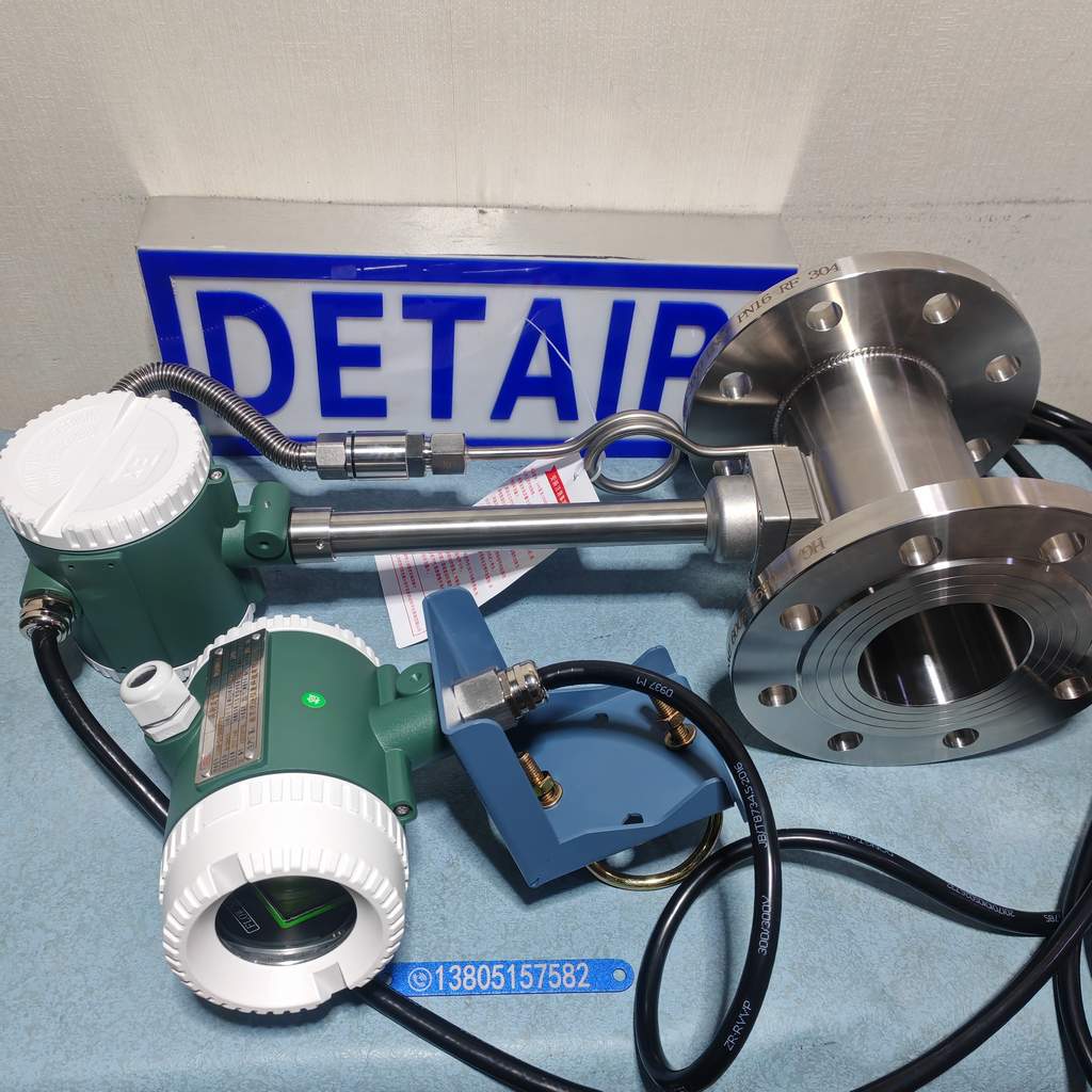 分体法兰式气体热式质量流量计, 分体显示法兰连接带信号输出不锈钢热式质量流量计