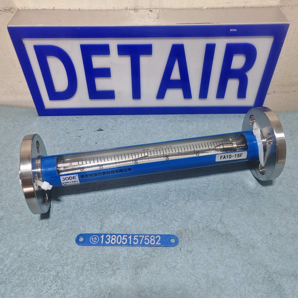 FA10-15F耐腐型流量计 DN15活动法兰 不锈钢接头玻璃转子流量计