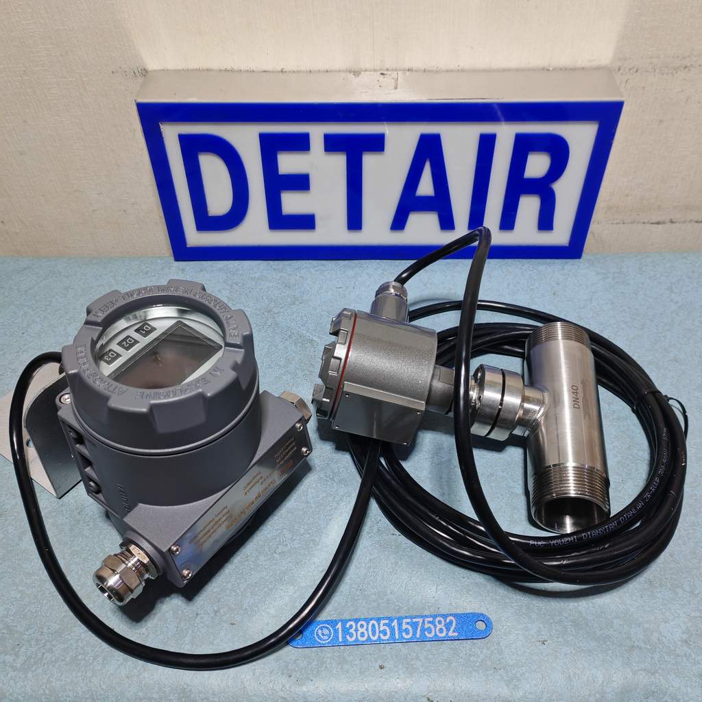 YDRS-DN40分体气体热式质量流量计, 分体显示螺纹连接带信号输出不锈钢热式质量流量计