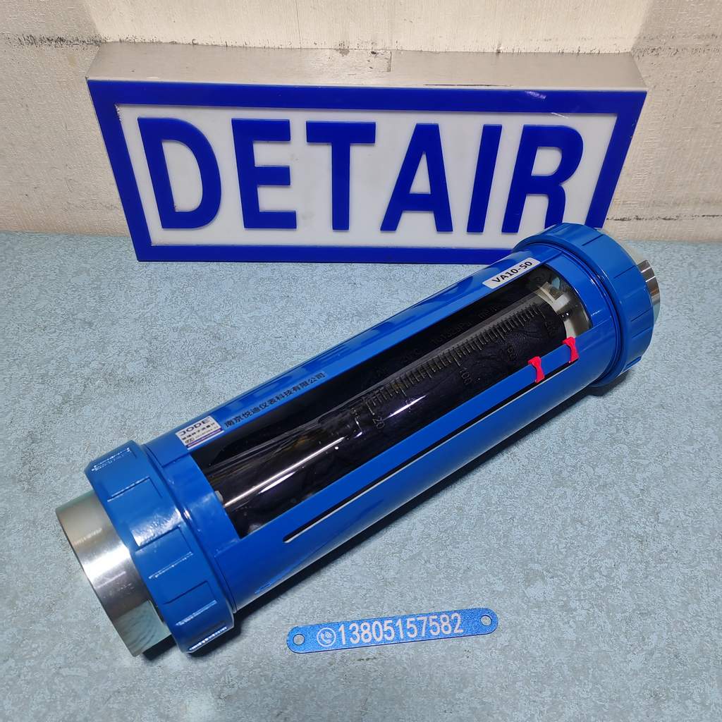 VA10-50F防腐玻璃转子流量计 气体液体 G2寸不锈钢螺纹玻璃管浮子流量计