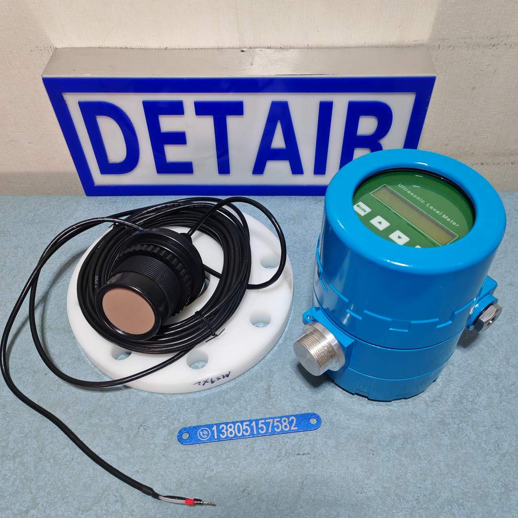分体式防爆超声波液位计 耐酸碱 PVC法兰分体显示带信号输出超声波液位计