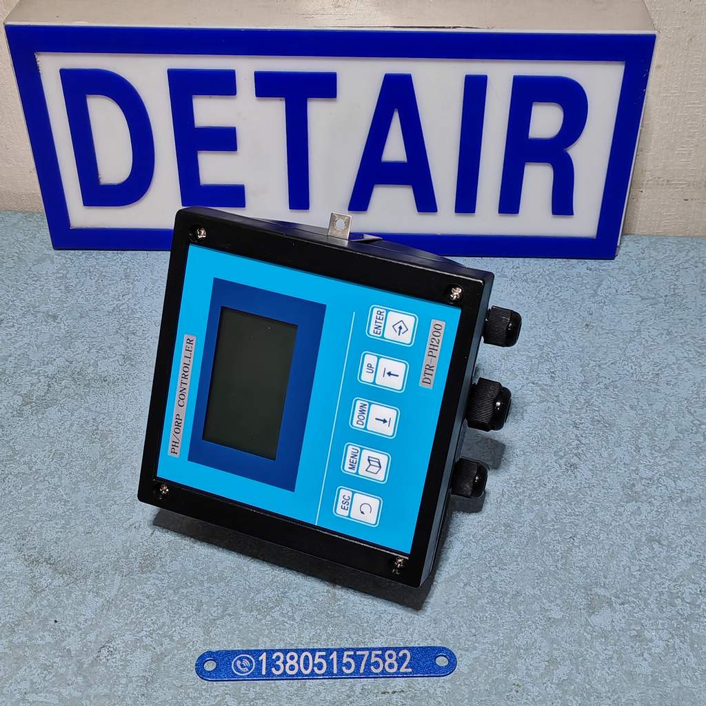 DTR-PH200大屏PH显示控制仪,144*144带PH探头10米连接线PH计